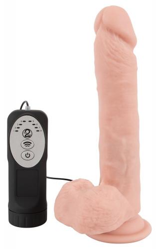 Pulsating and Vibrating Dildo - 21 cm