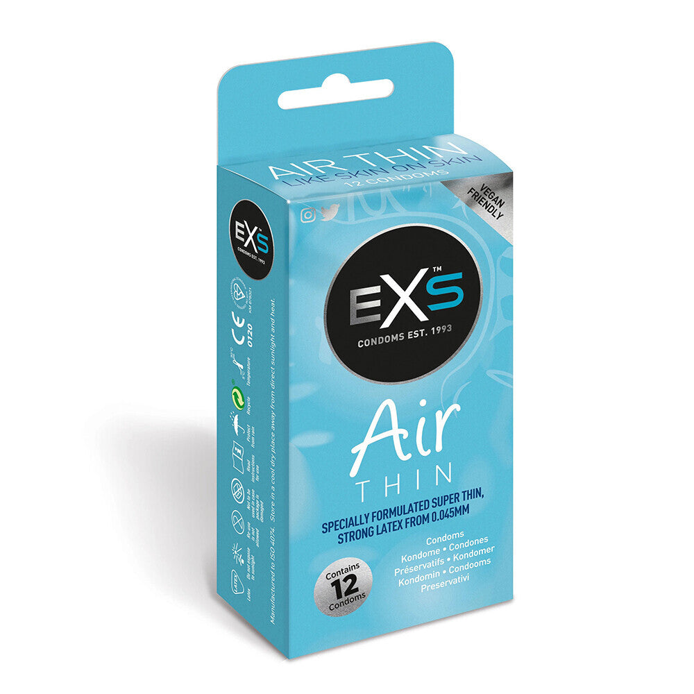 Paquete de 12 preservativos EXS Air Thin