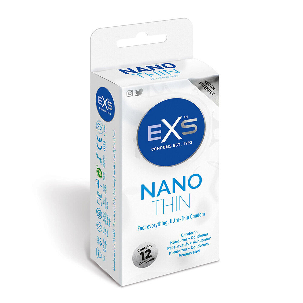 Paquete de 12 preservativos EXS Nano Thin