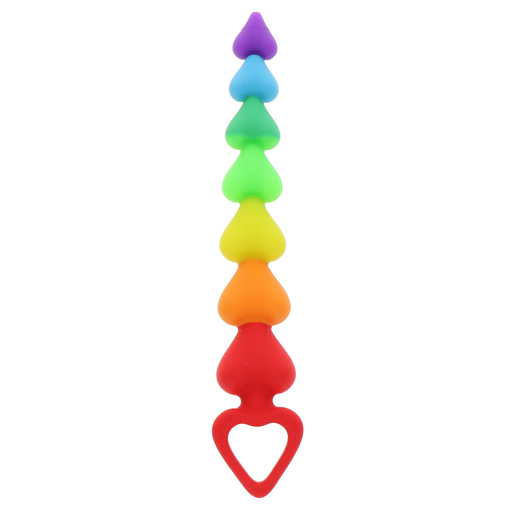 ToyJoy perles anales coeur arc-en-ciel