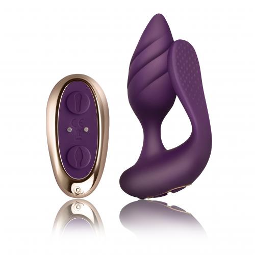 Rocks-Off - Cocktail Couples' Vibrator - Burgundy