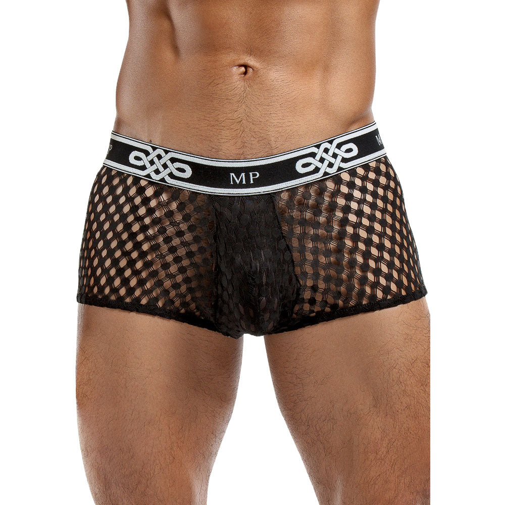 Male Power Peep Show Mini Short Negro