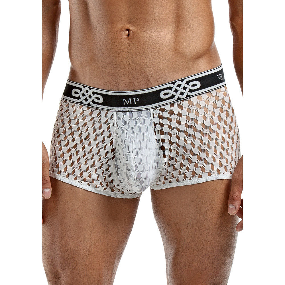 Male Power Peep Show Mini Short Blanc