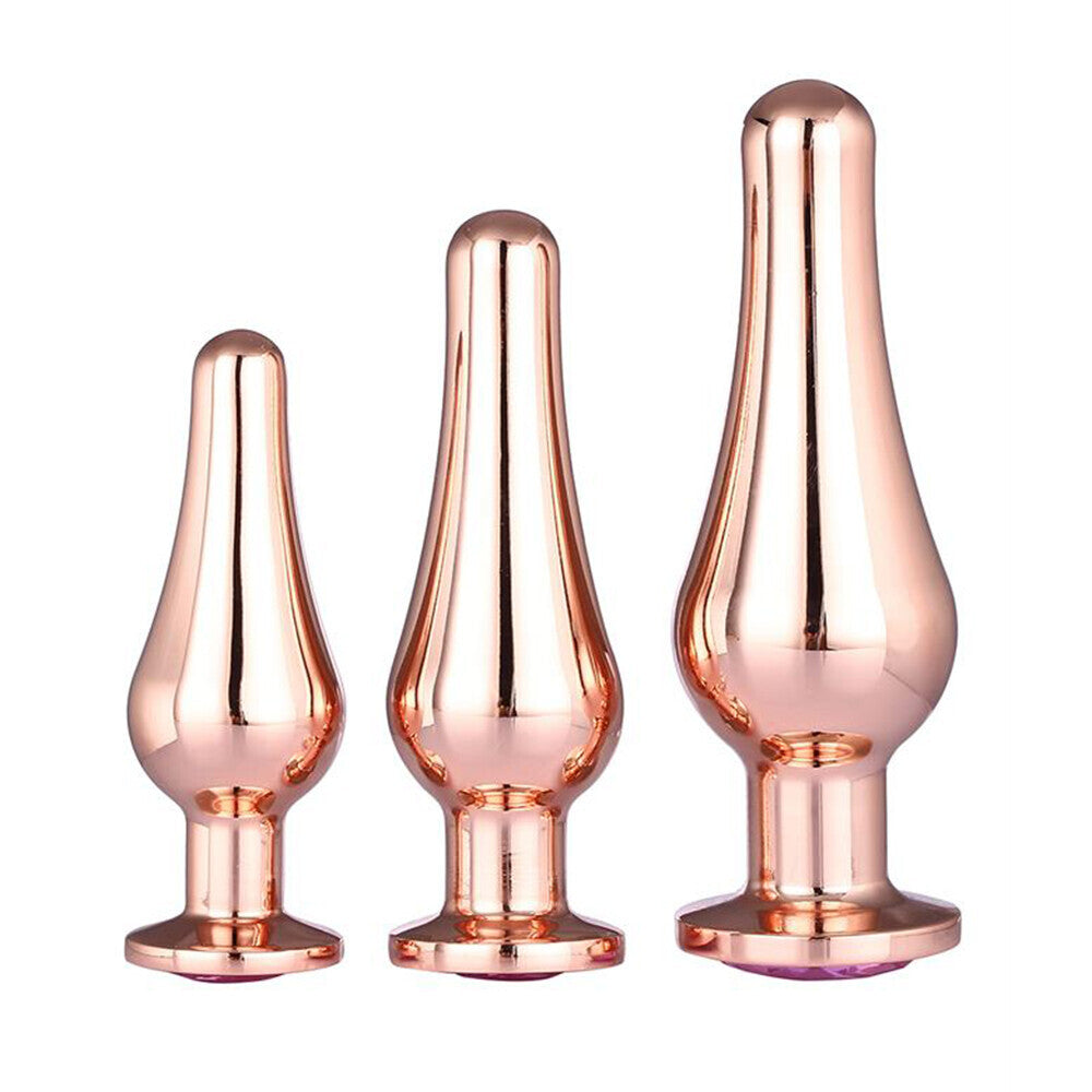 Gleaming Butt Plug Set Oro Rosa