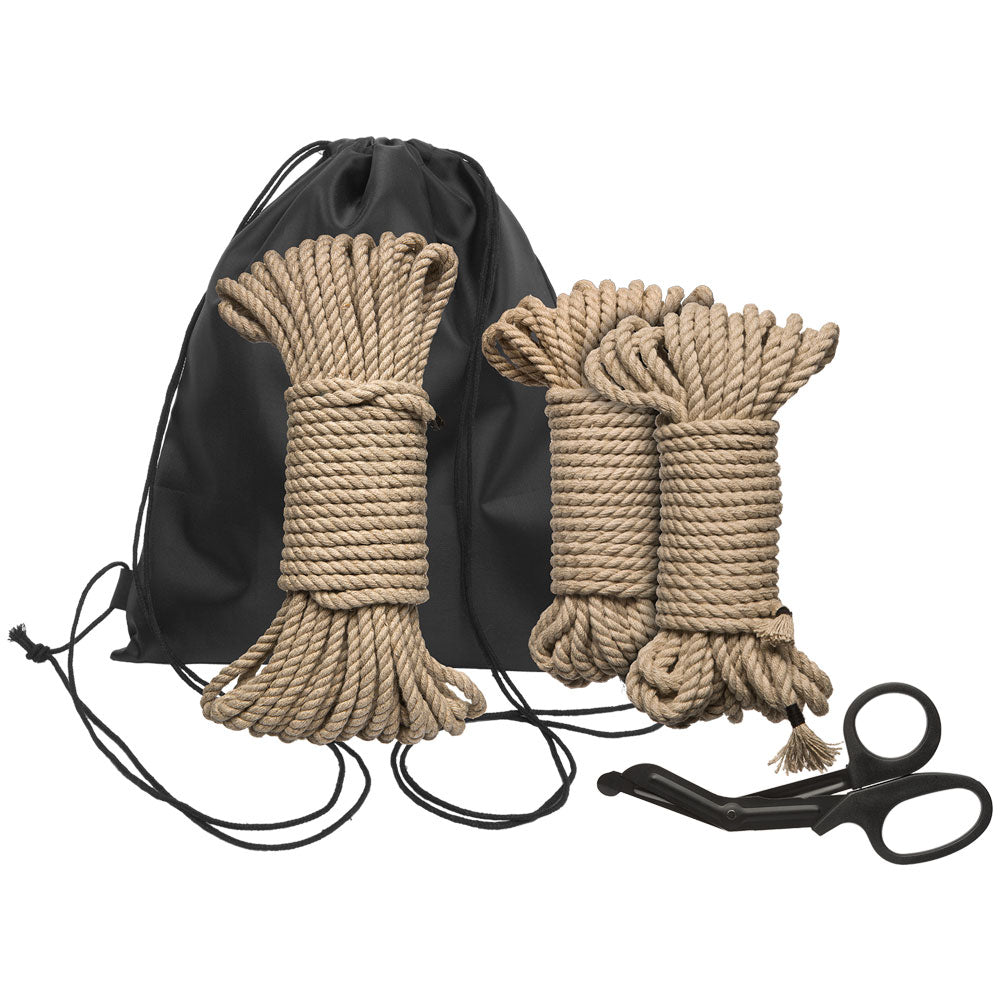 Kit de cuerda de cáñamo de 5 piezas para iniciación Kink Bind And Tie