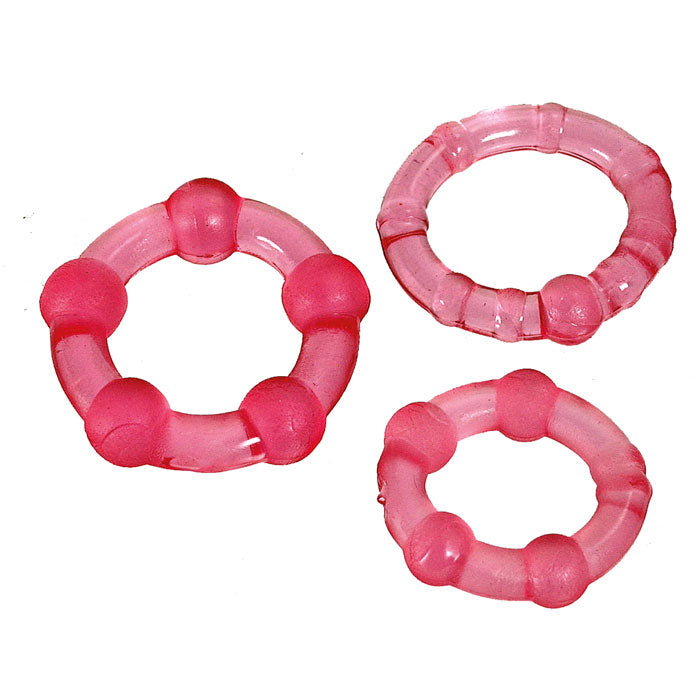 Juego de anillos para el pene Stay Hard de ToyJoy