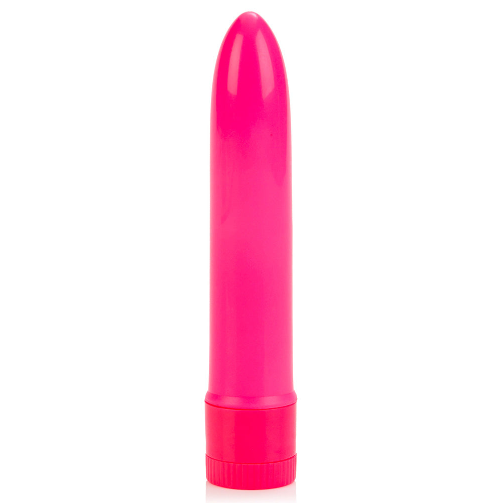 Mini vibrador rosa neón multivelocidad