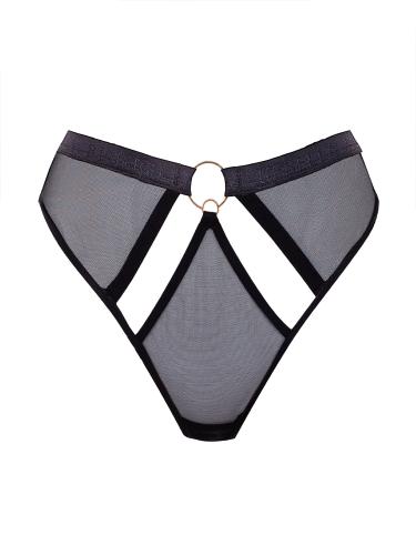 Nola High waist thong black