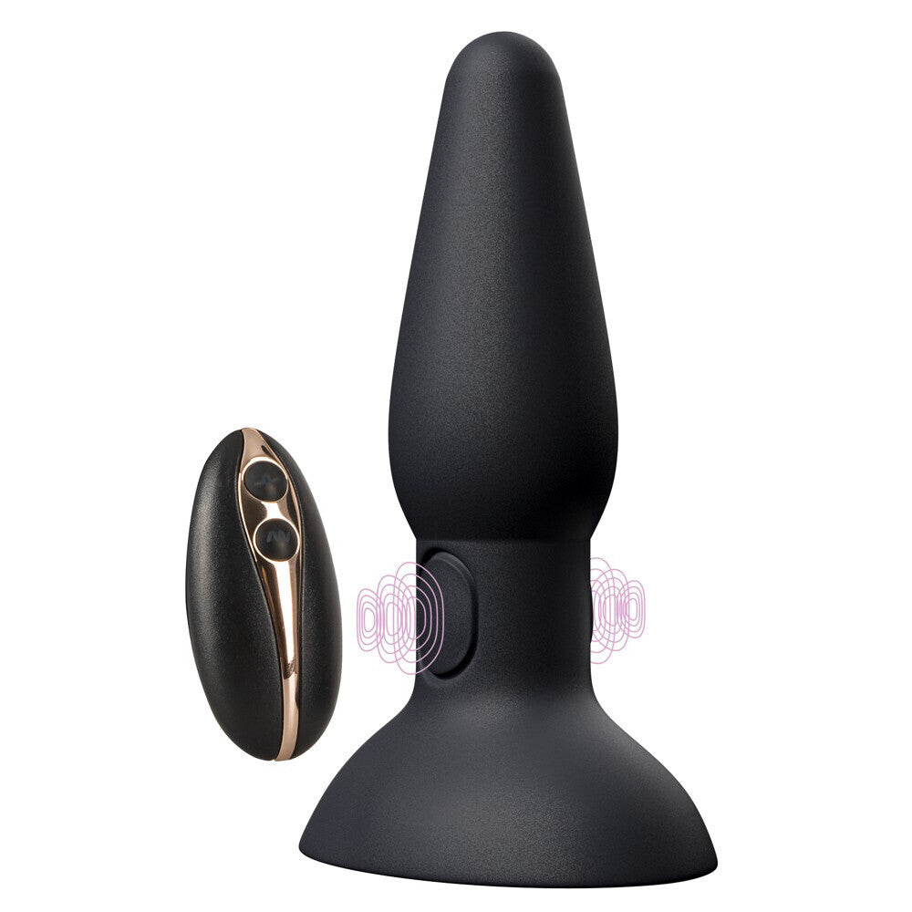 Plug anal en velours noir