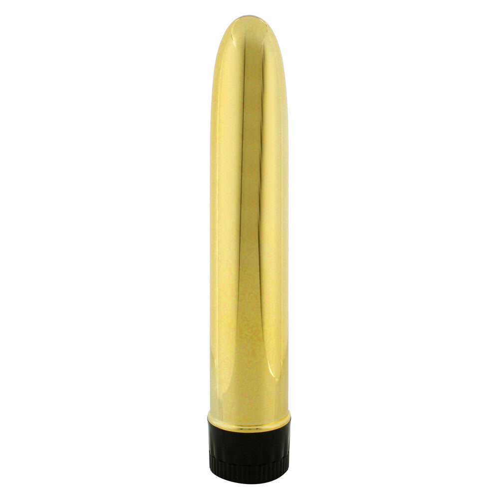 Vibrador Slimline Smooth Multi Velocidad Dorado