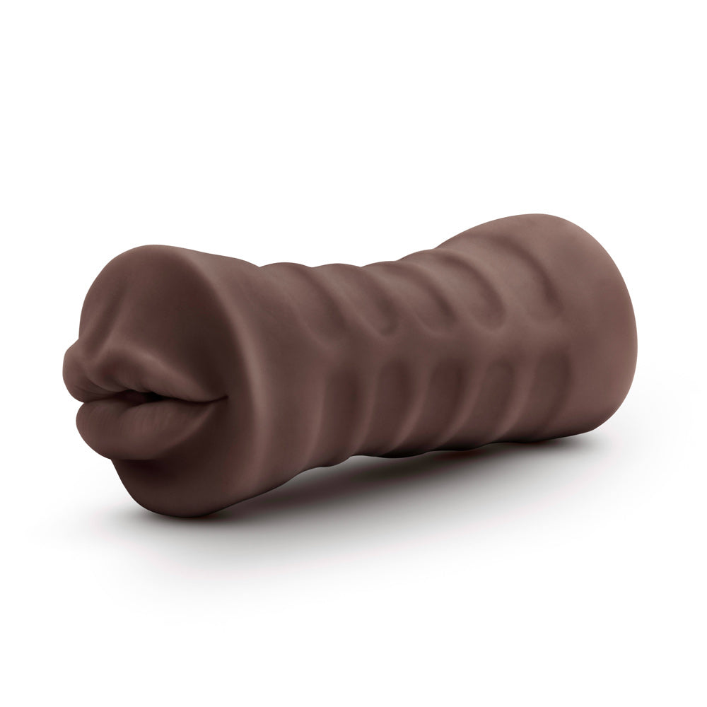 Masturbador vibrador de boca de brezo de chocolate caliente