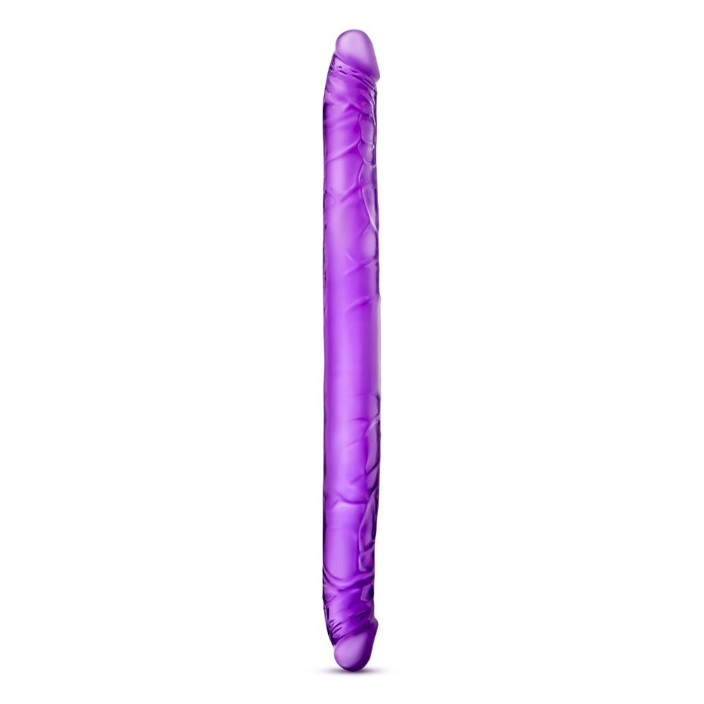 B Yours Consolador doble morado de 16 pulgadas