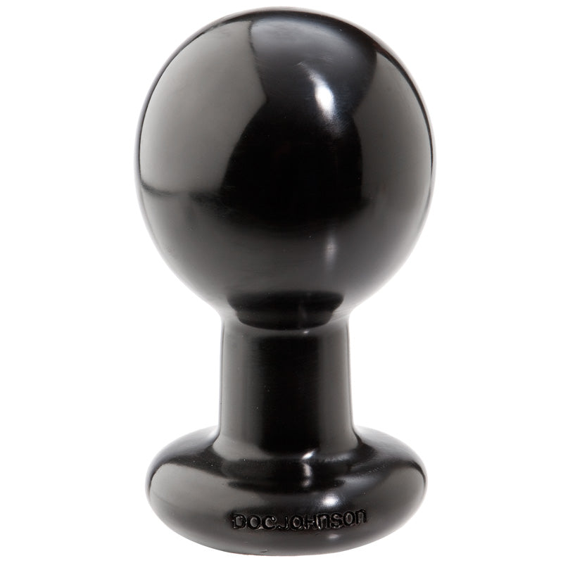 Round Large Black Butt Plug