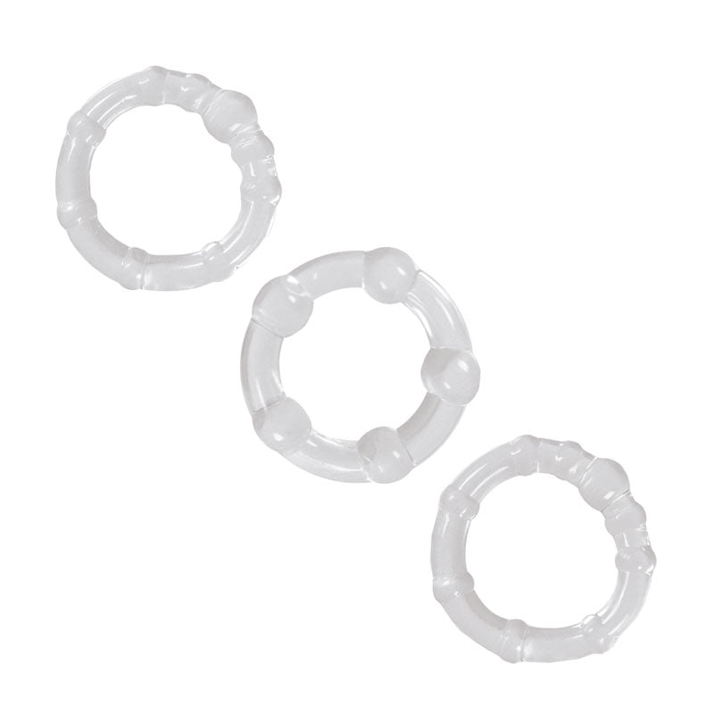 NS Novelties Renegade Intensity Anneaux Cockrings Transparent