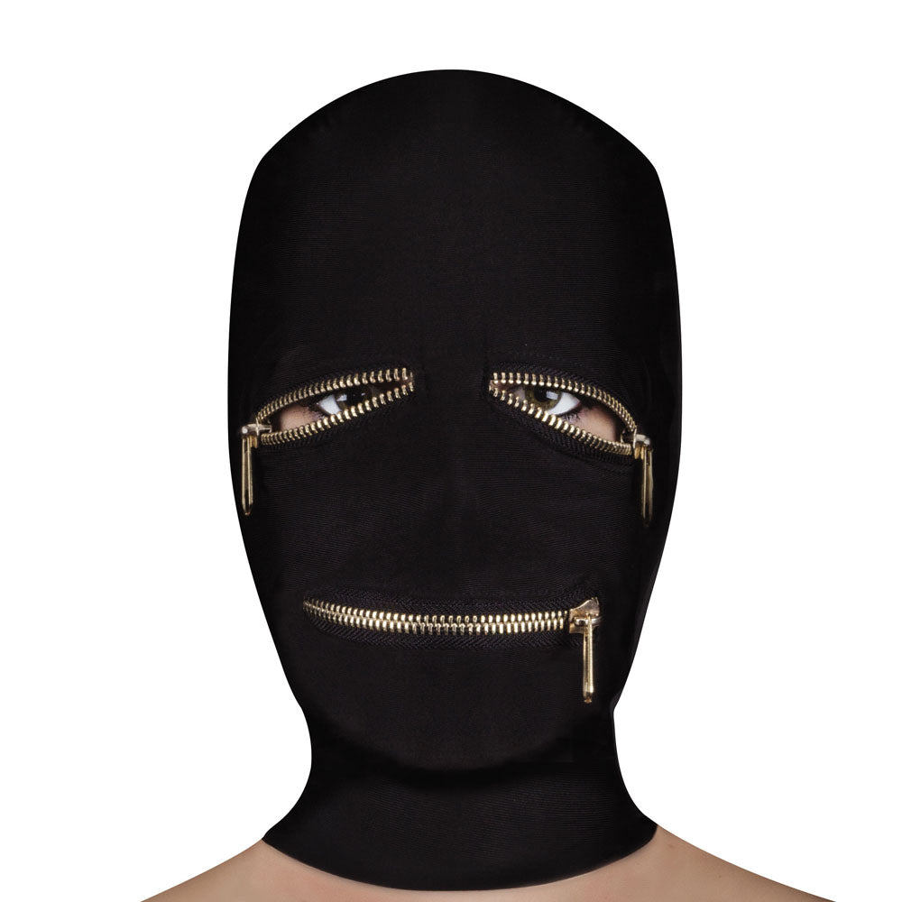 Ouch Extreme Zipper Mask avec fermeture éclair pour les yeux et la bouche