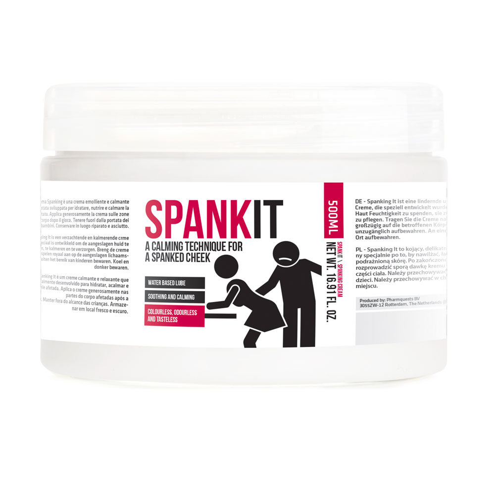 Spank It Una técnica calmante para una crema de mejillas azotadas 500 ml