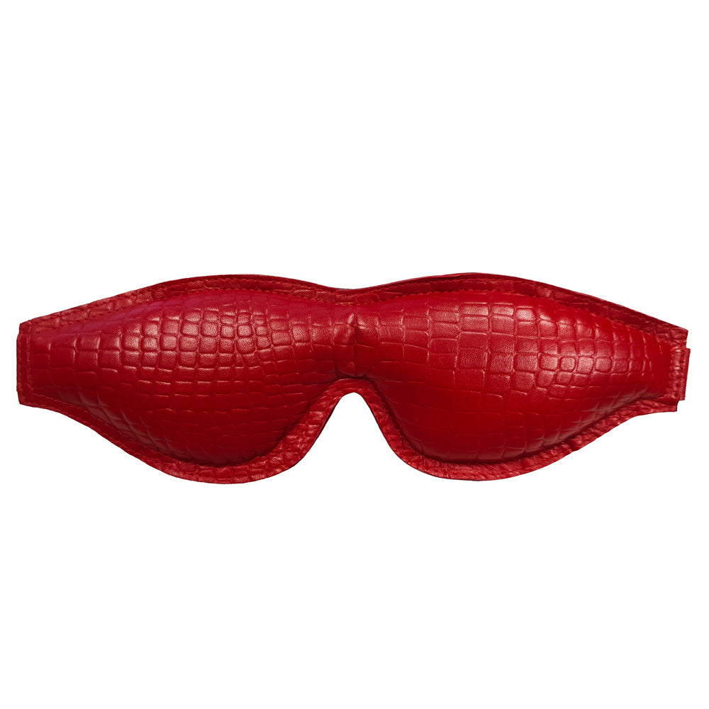 Rouge Garments Bandeau rembourré en cuir à imprimé croco