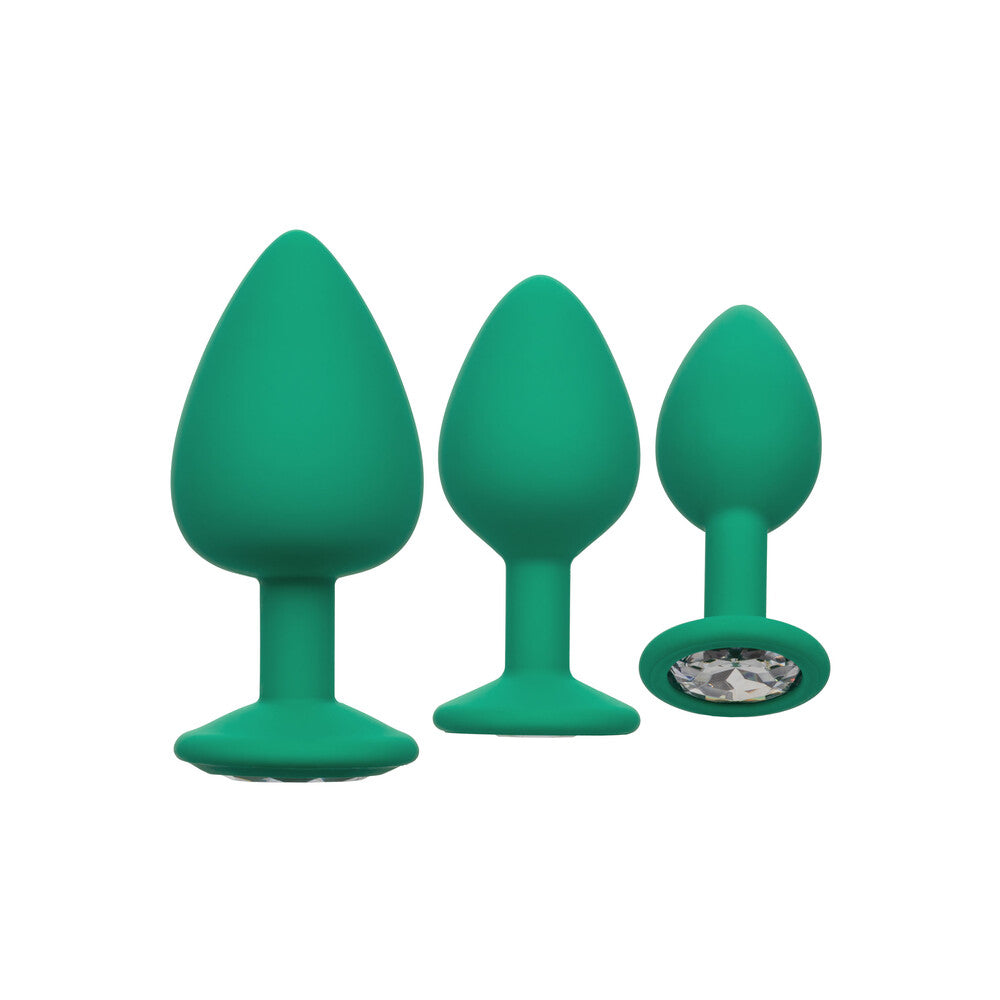 Ensemble de 3 plugs anaux Cheeky Gems vert