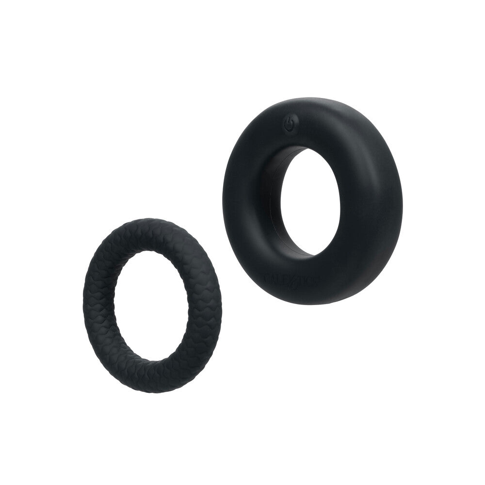 Juego de anillos vibradores para pene Link Up Optimum negro