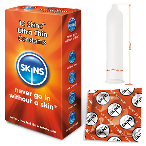 Preservativos Skins Ultra Thin Pack de 12