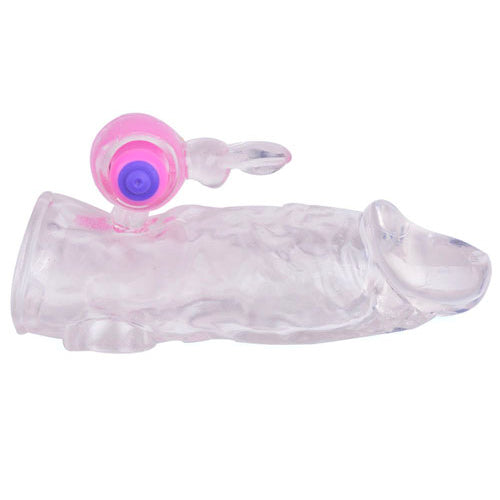 Extensor de pene vibrador Clear Rabbit