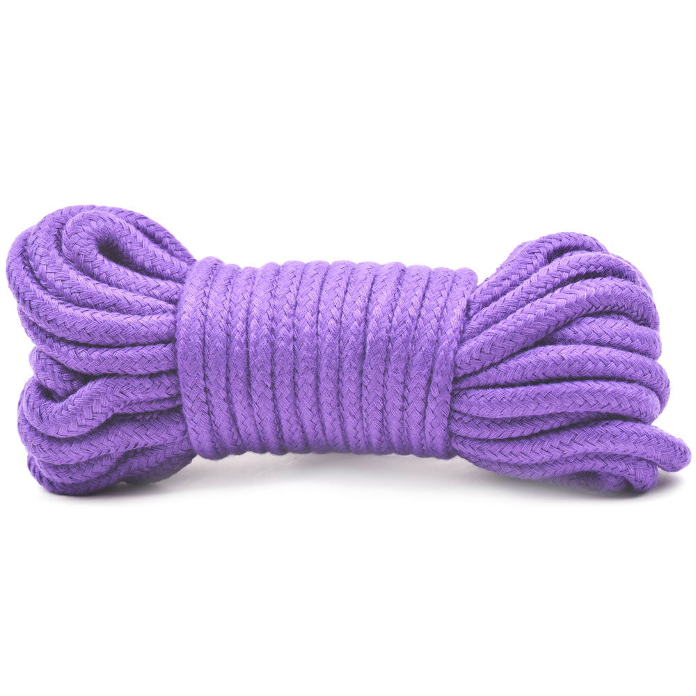 10 mètres de corde de bondage en coton violet